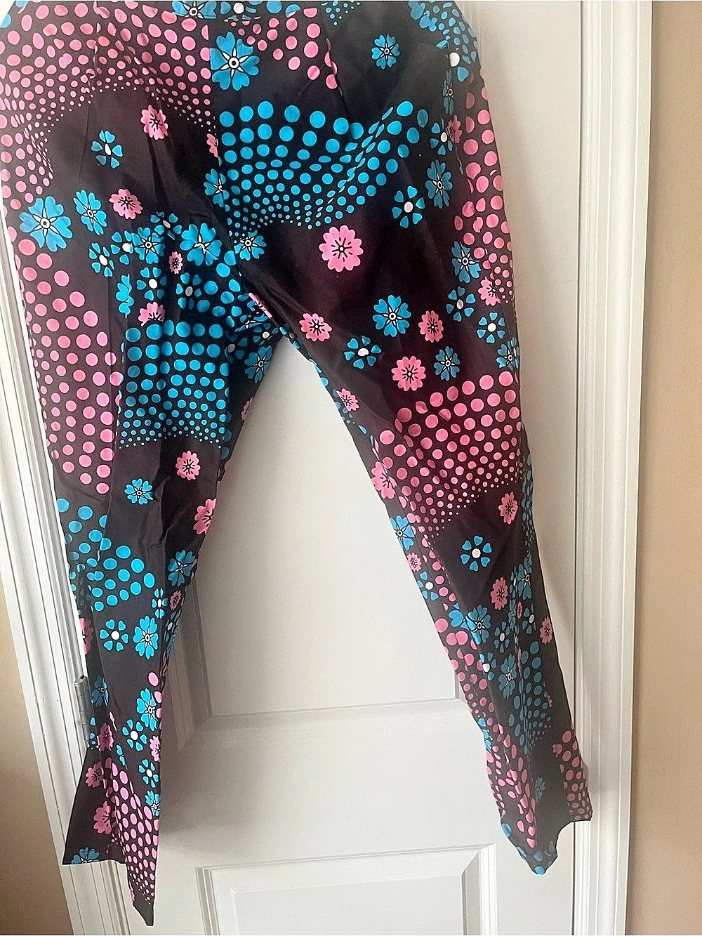 NWOT Afripride Floral Multicolor African Print Ankle Pants Size M